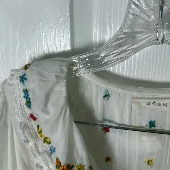 Doen Hettie Top in Sea Salt M - Picture 6 of 12